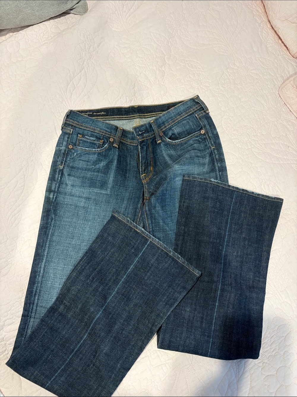 Citizen low waist flare Women’s Blue Denim Jeans - Classic Mid Wash